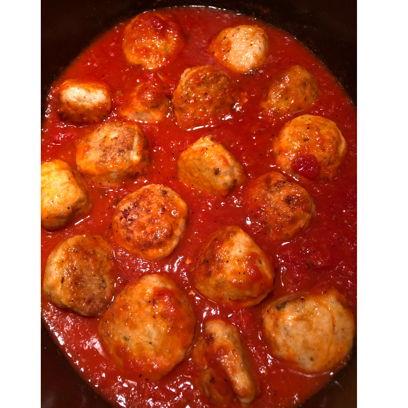 Mozzarella Stuffed Meatballs